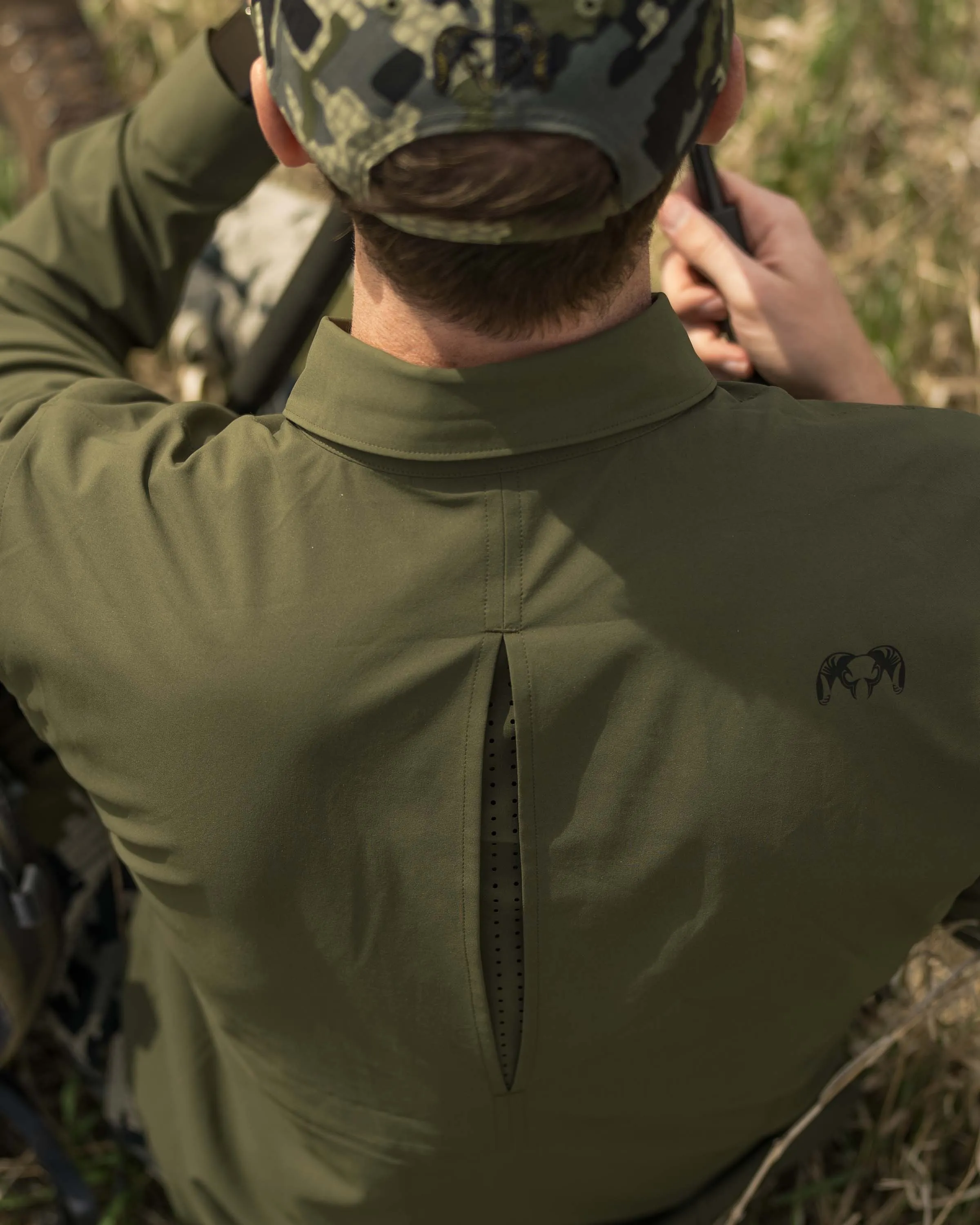 Mesa Vented LS Snap Shirt | Olive