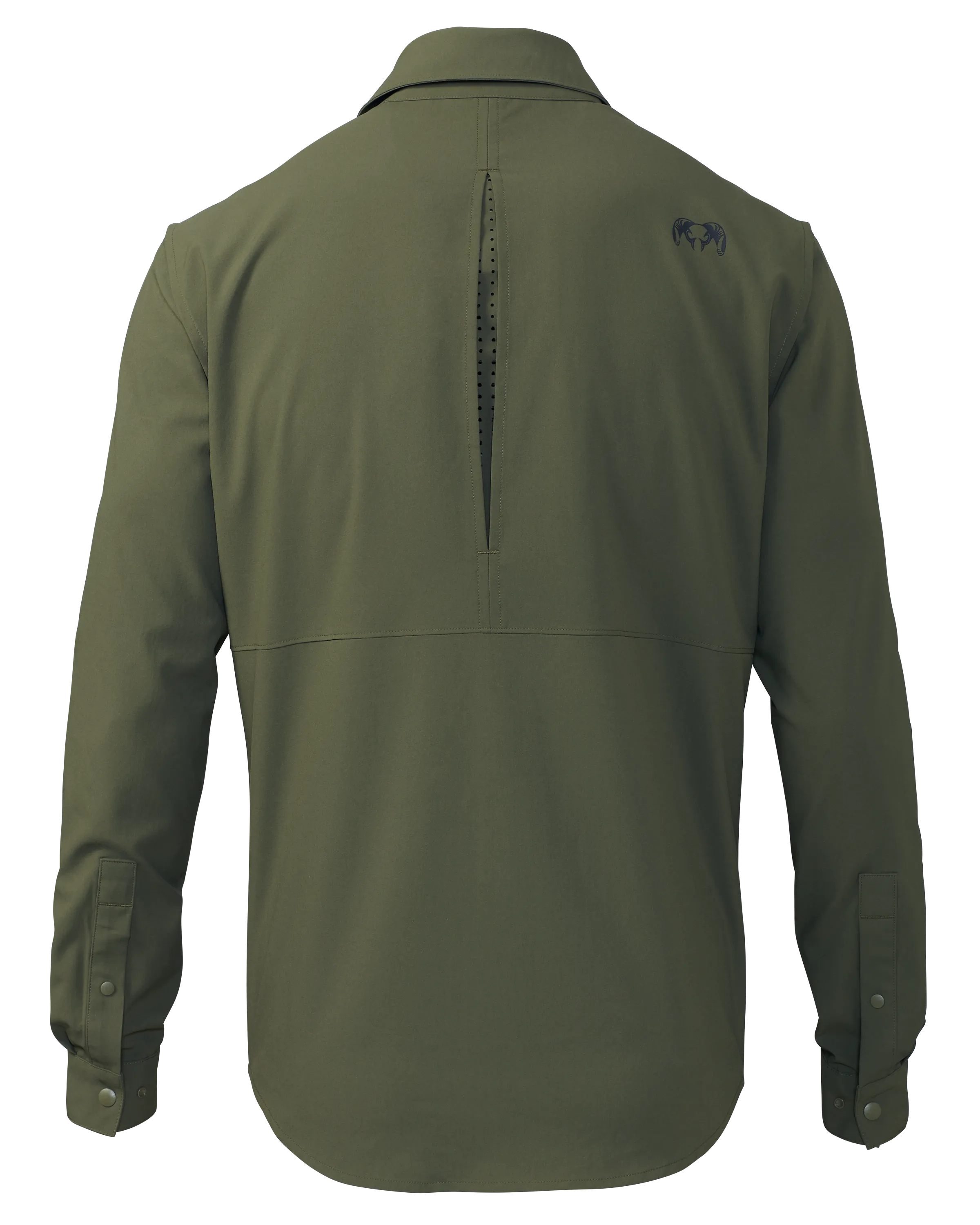 Mesa Vented LS Snap Shirt | Olive