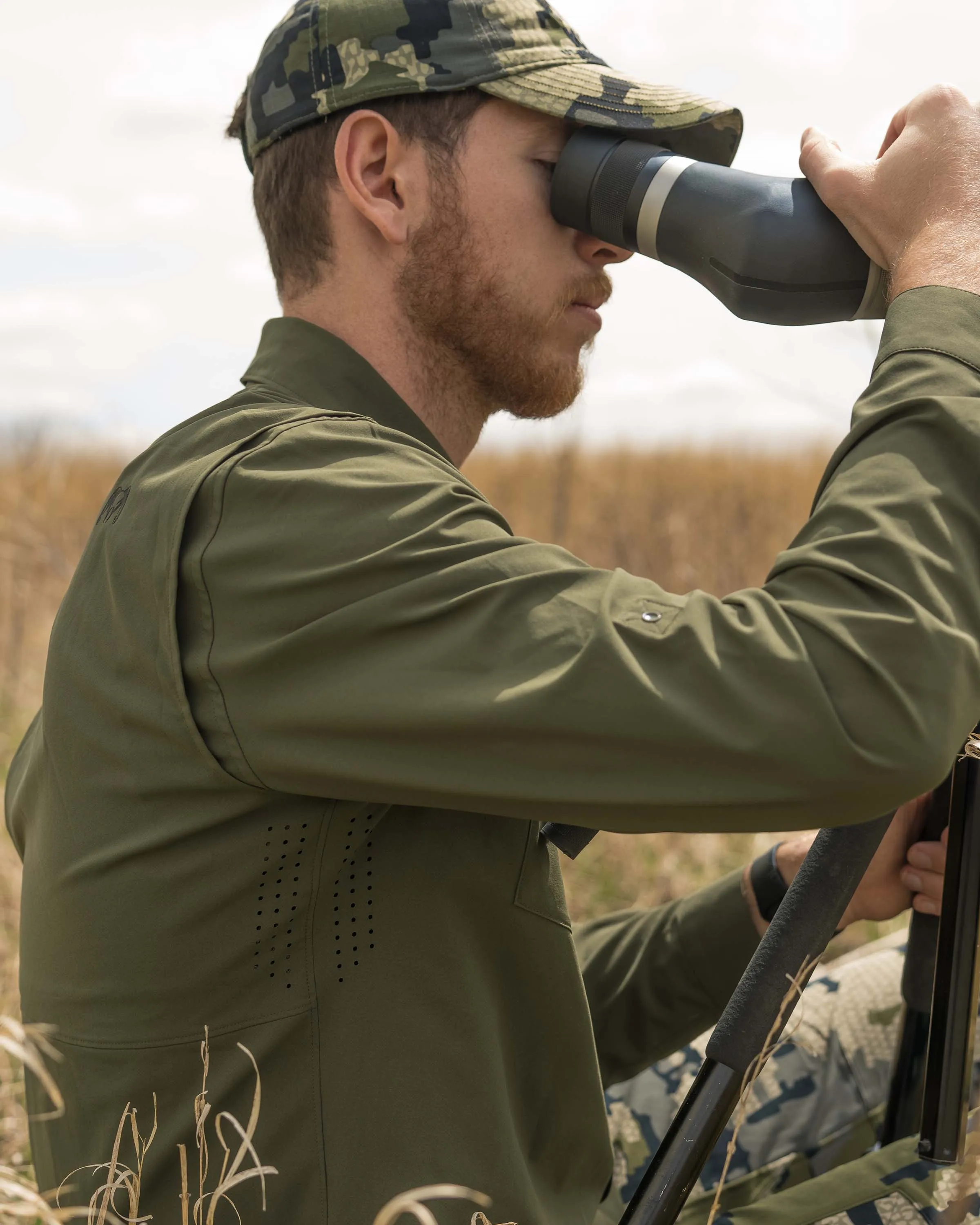 Mesa Vented LS Snap Shirt | Olive