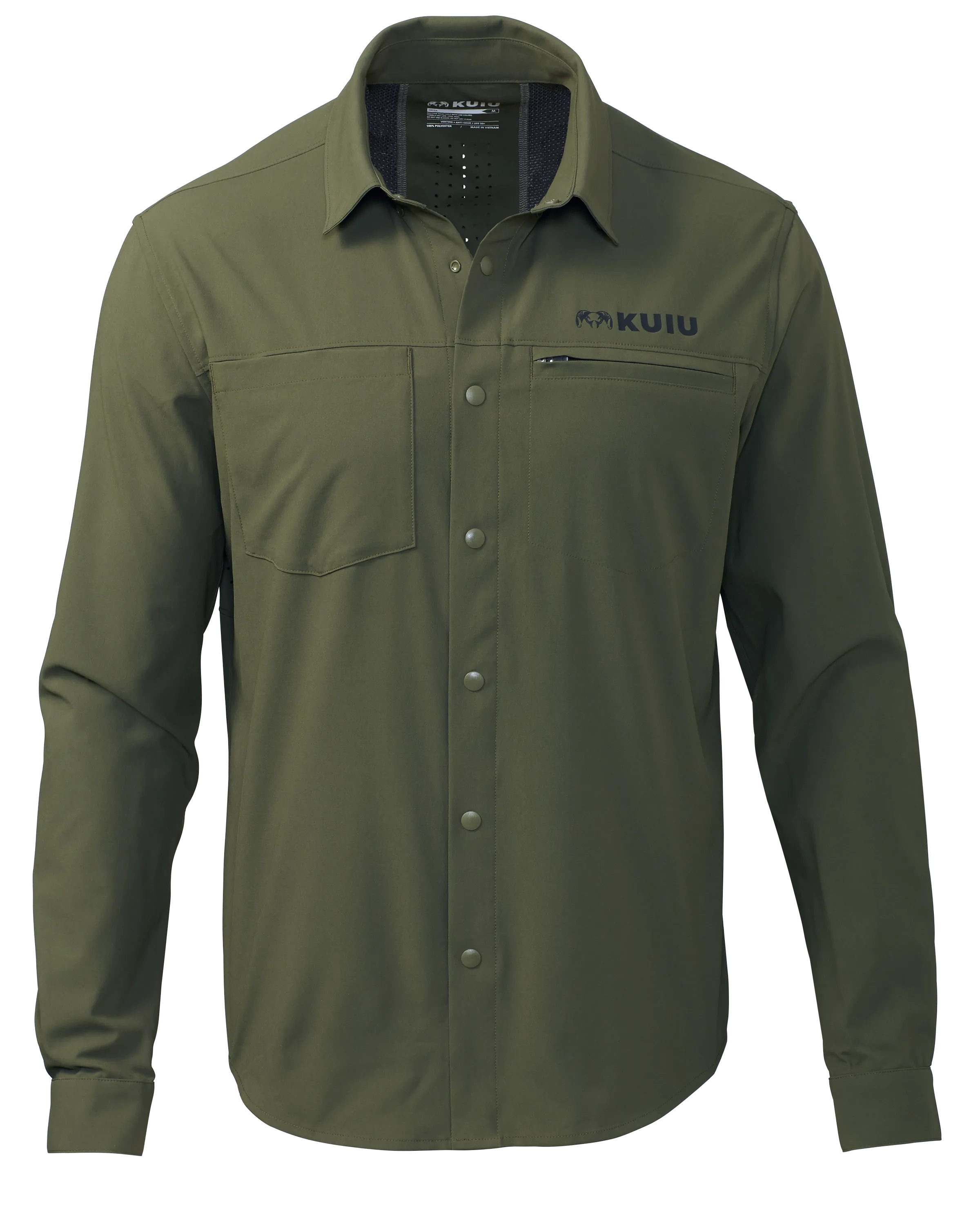 Mesa Vented LS Snap Shirt | Olive