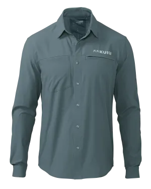 Mesa Vented LS Snap Shirt | Storm