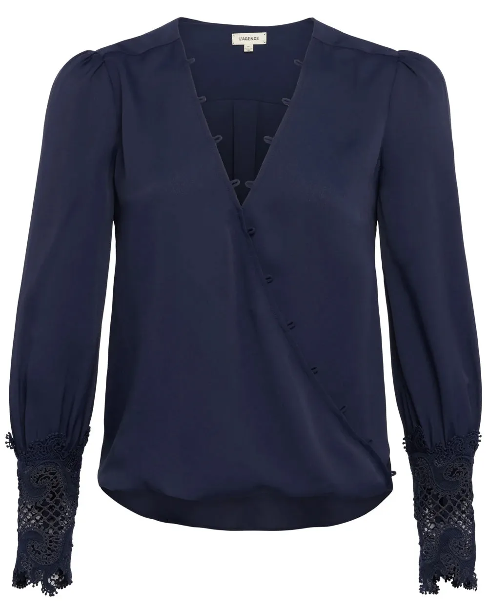 Midnight Lace Cuff Arti Blouse