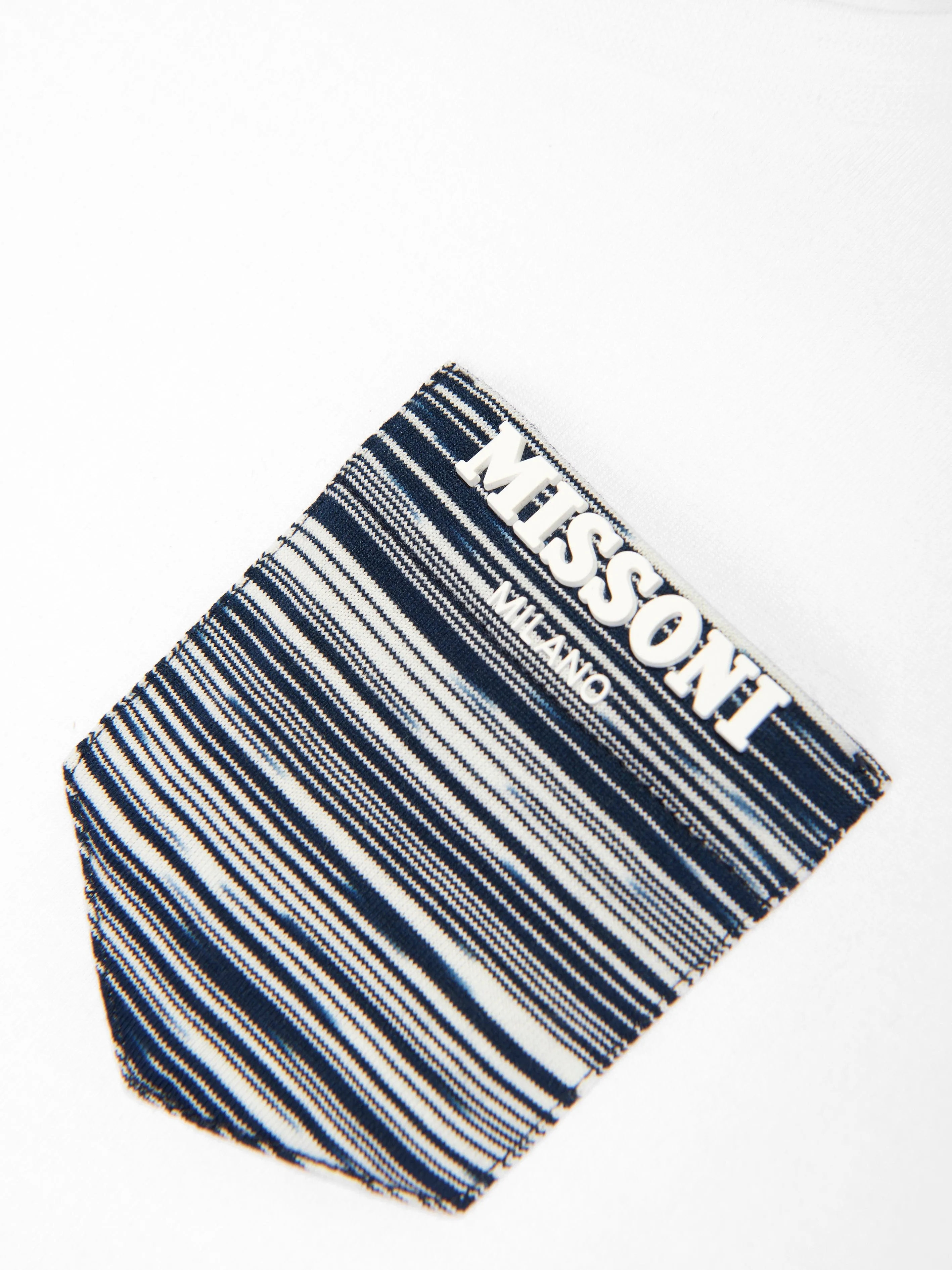 Missoni Boys Logo Pocket T-Shirt in White