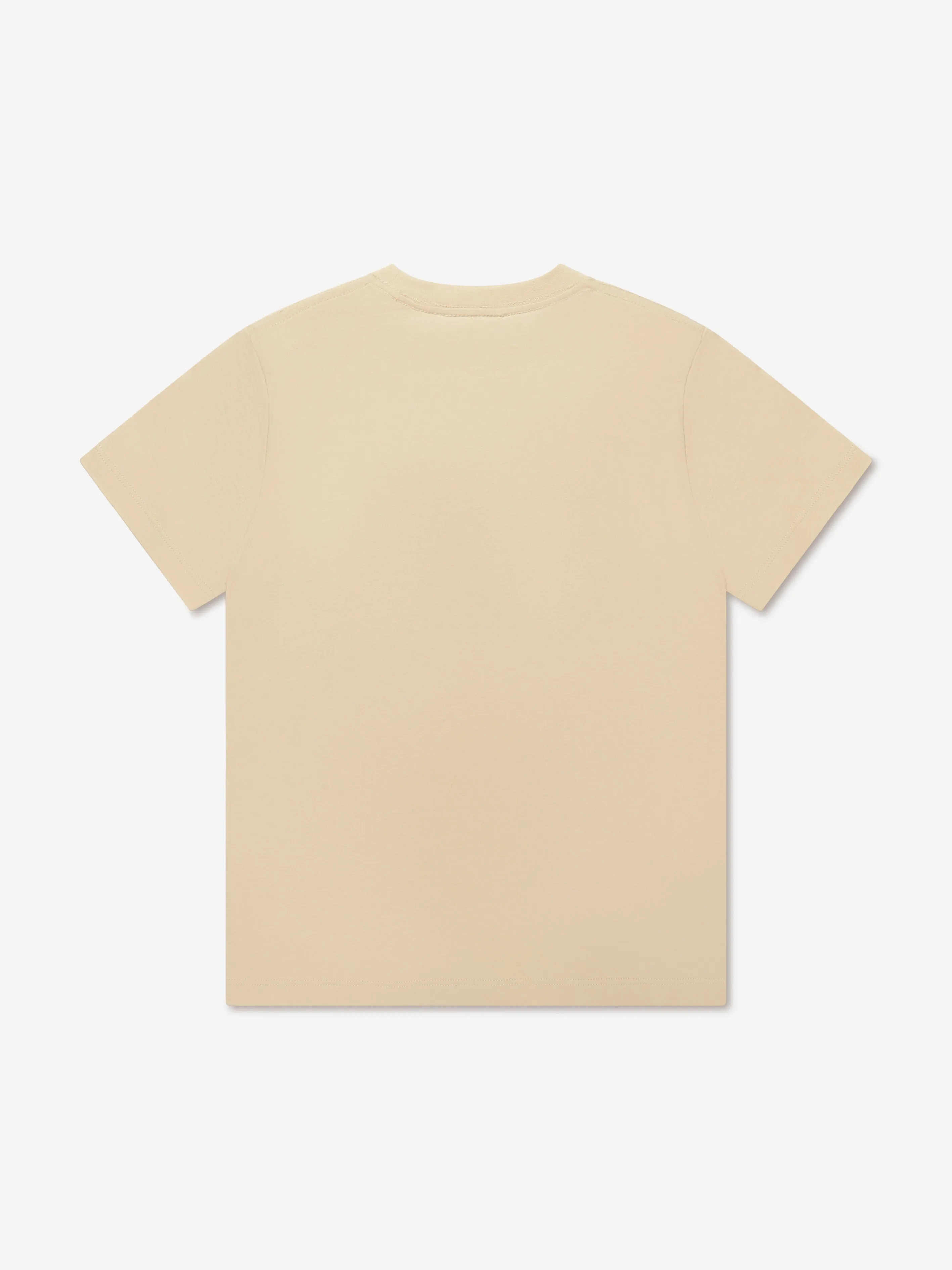 Molo Kids Smiley Face T-Shirt in Beige