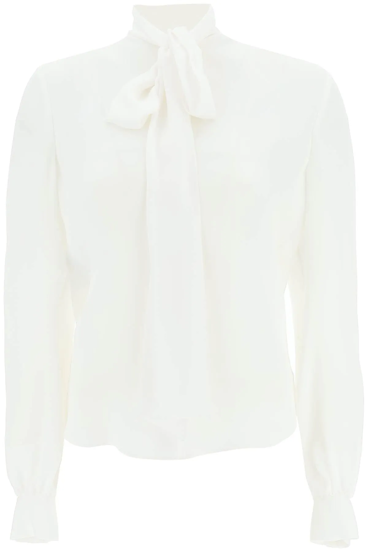 Moschino silk lavalliere shirt