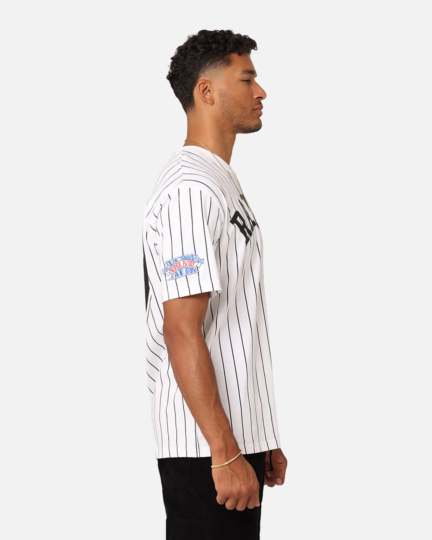 New Era Las Vegas Raiders Oversized T-Shirt White Pinstripe