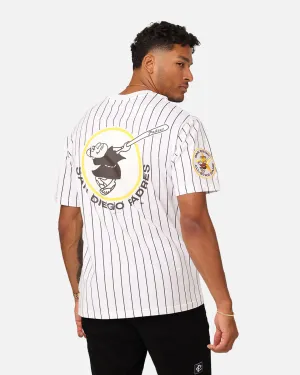 New Era San Diego Padres Oversized T-Shirt White Pinstripe