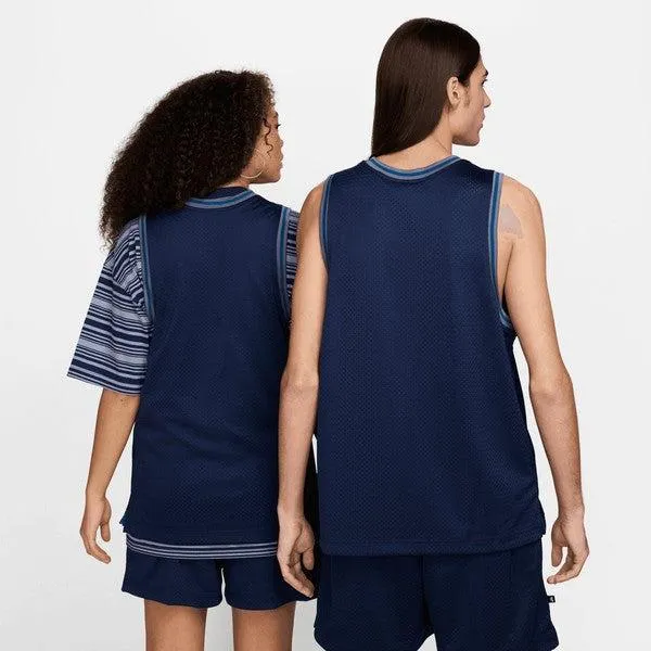 Nike SB Reversible Basketball Skate Jersey Midnight Navy - Court Blue