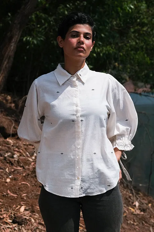 Okhai 'Eurphoria' Pure Cotton Handwoven Dobby Shirt