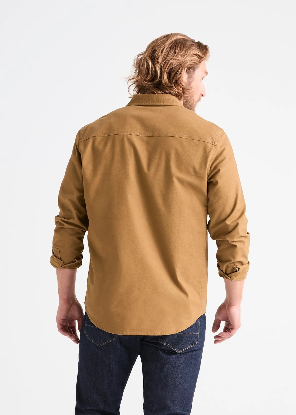 Performance Stretch Button Down - Tobacco