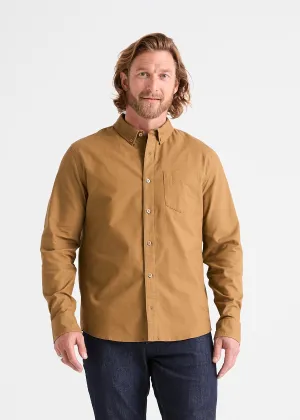 Performance Stretch Button Down - Tobacco