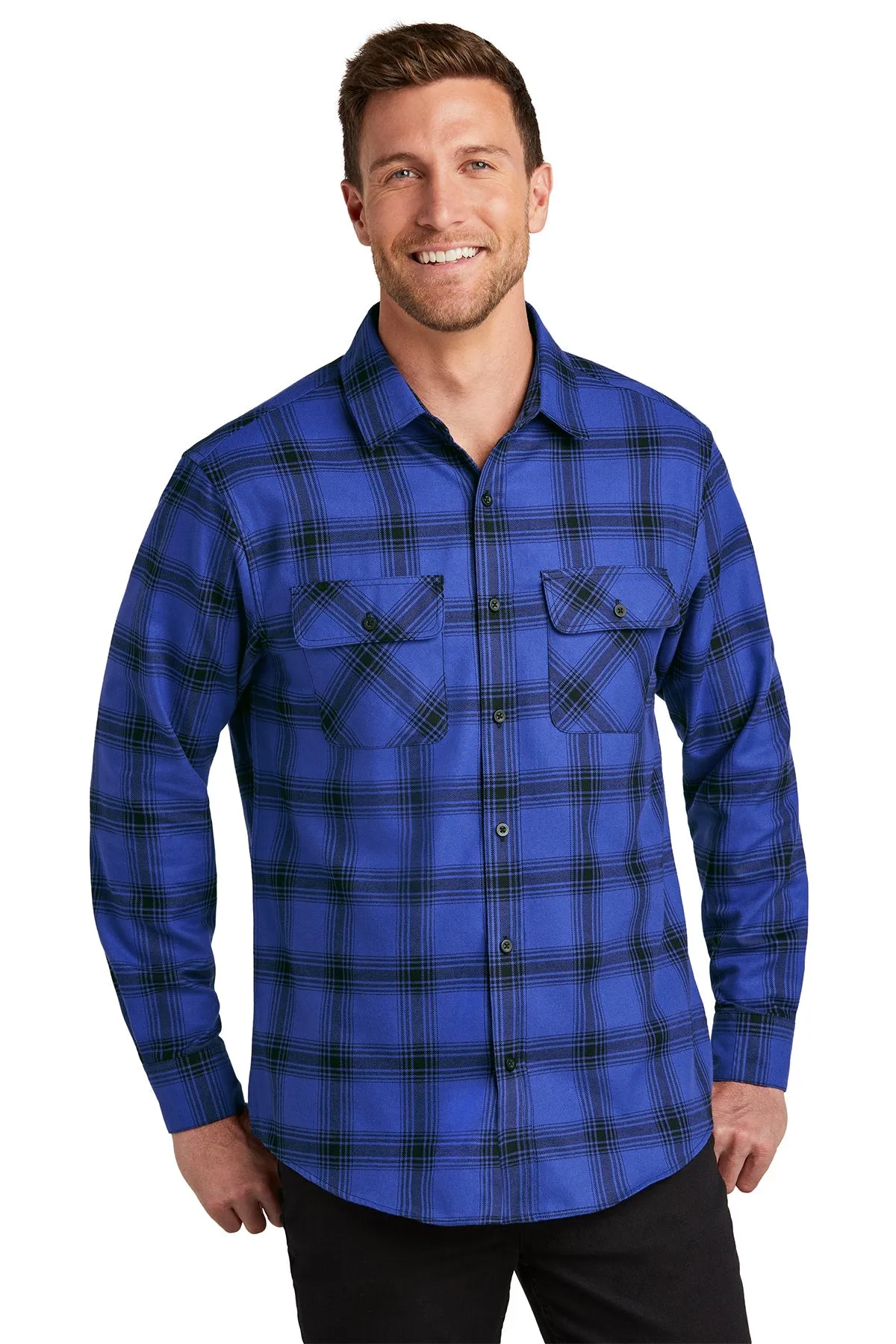 Port Authority® Plaid Flannel Shirt. W668