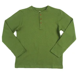 REDTAG Boy's Dark Green T-Shirts