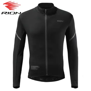 RION Winter Man Cycling Jersey MTB Jerseys Road Bike Shirts  Bicycle Clothing Long Sleeve Motorcross T-Shirt Windbreaker Fleece