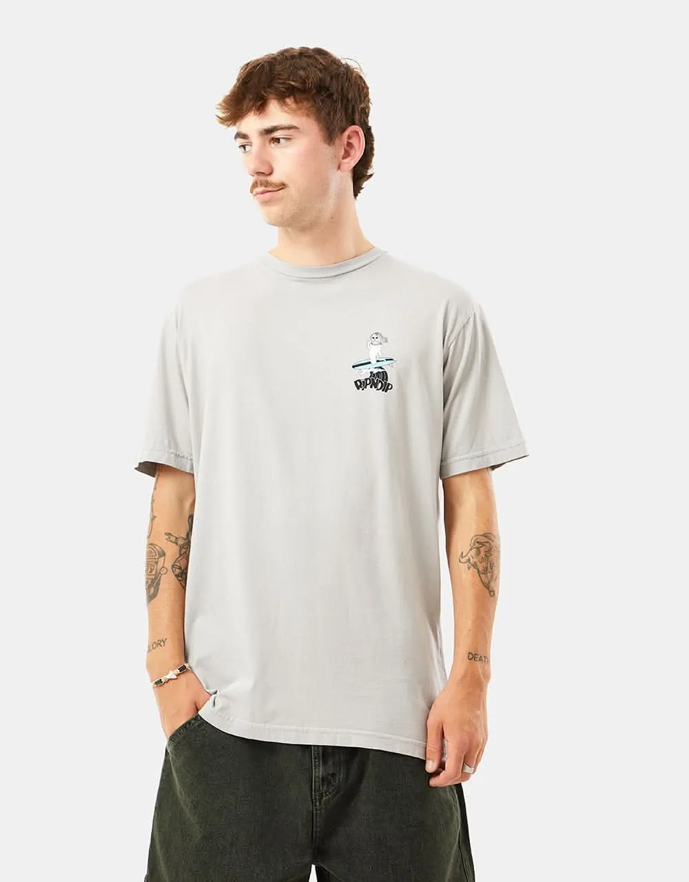 RIPNDIP S.U.R.F T-Shirt - Cool Grey