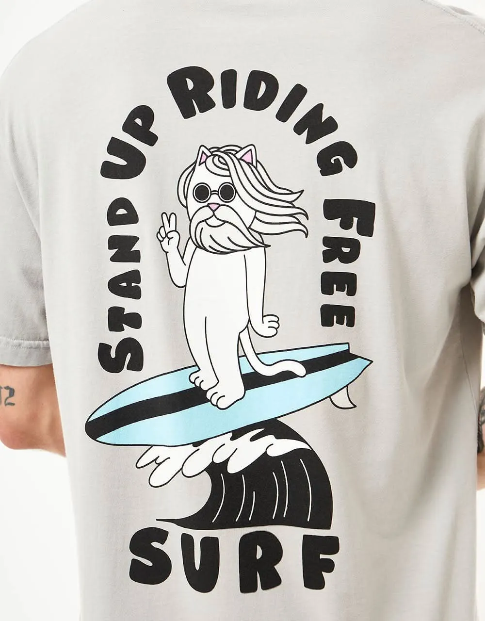 RIPNDIP S.U.R.F T-Shirt - Cool Grey