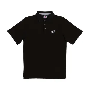 Santa Cruz Oval Dot S/S Polo Top - Black