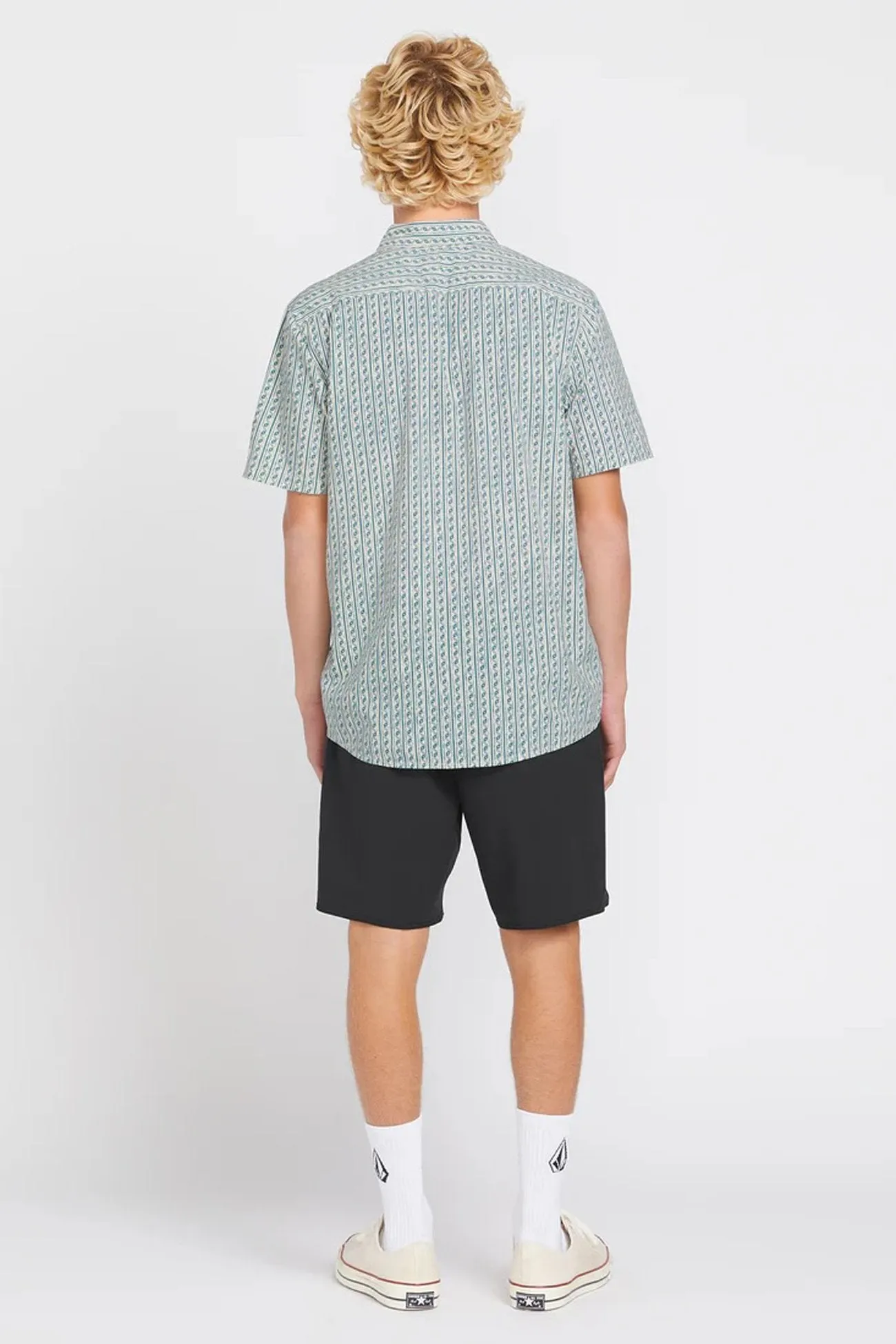 Scaler Stone Woven Short Sleeve Shirt Dirty White