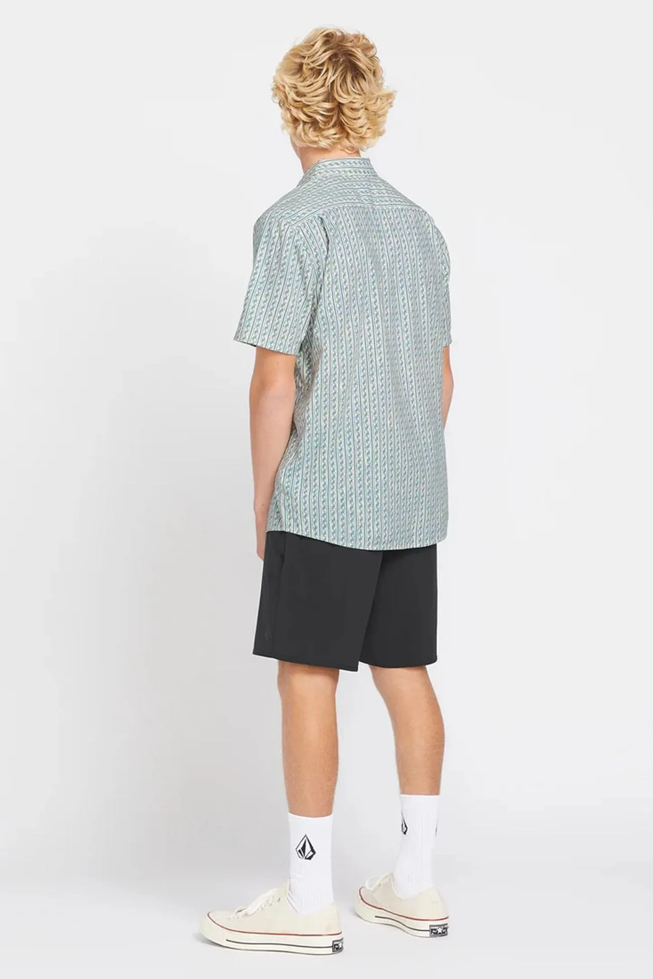 Scaler Stone Woven Short Sleeve Shirt Dirty White