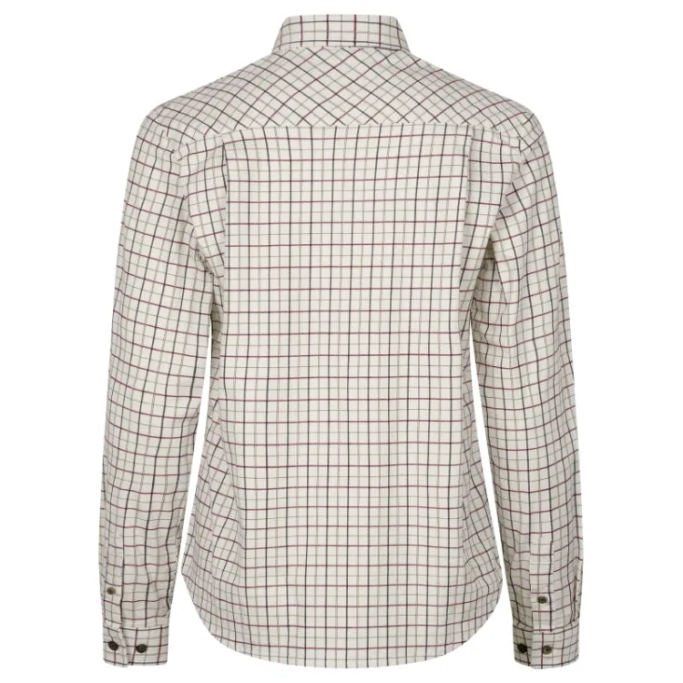 Seeland Ladies Kerry Shooting Shirt - Cabernet/Blue Check