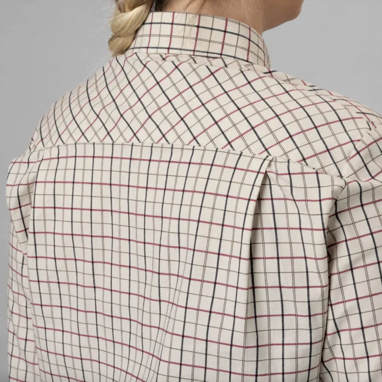 Seeland Ladies Kerry Shooting Shirt - Cabernet/Blue Check