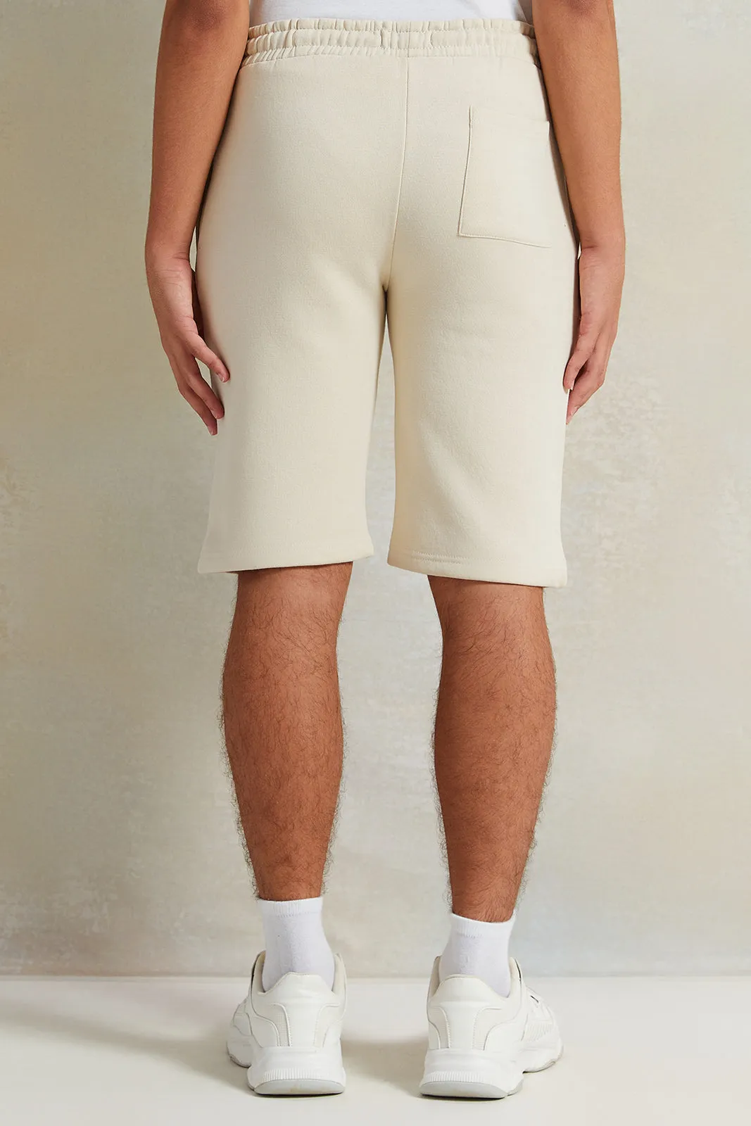 Senior Boys Beige Active Shorts