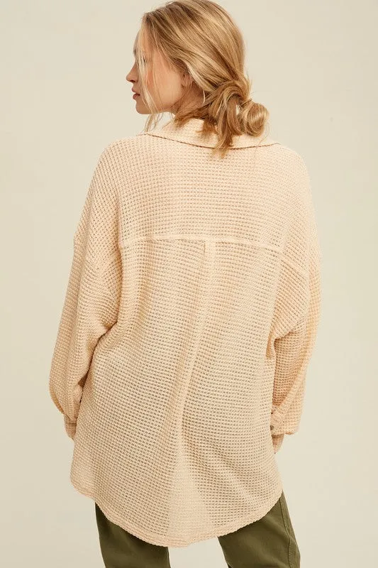 Shacket - "Listicle"Thermal Knit