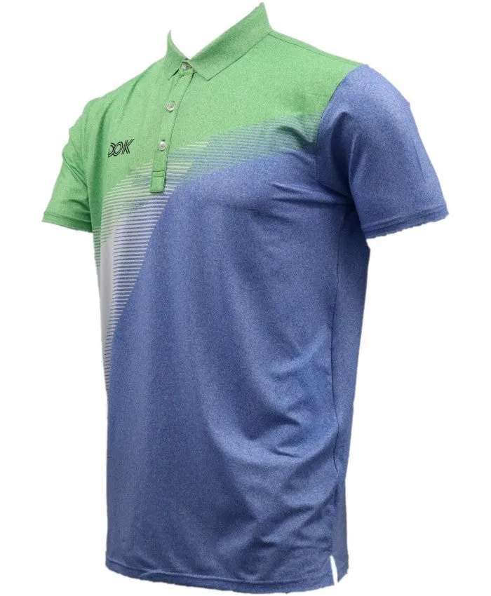 SHIV NARESH Spandex T-Shirt (Blue-Green)