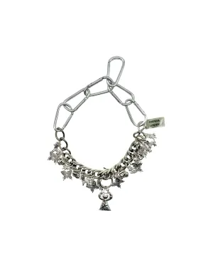 Silver Multi Charm Necklace - Silver