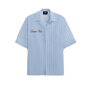 Summer Stripe Shirt - Powder Blue