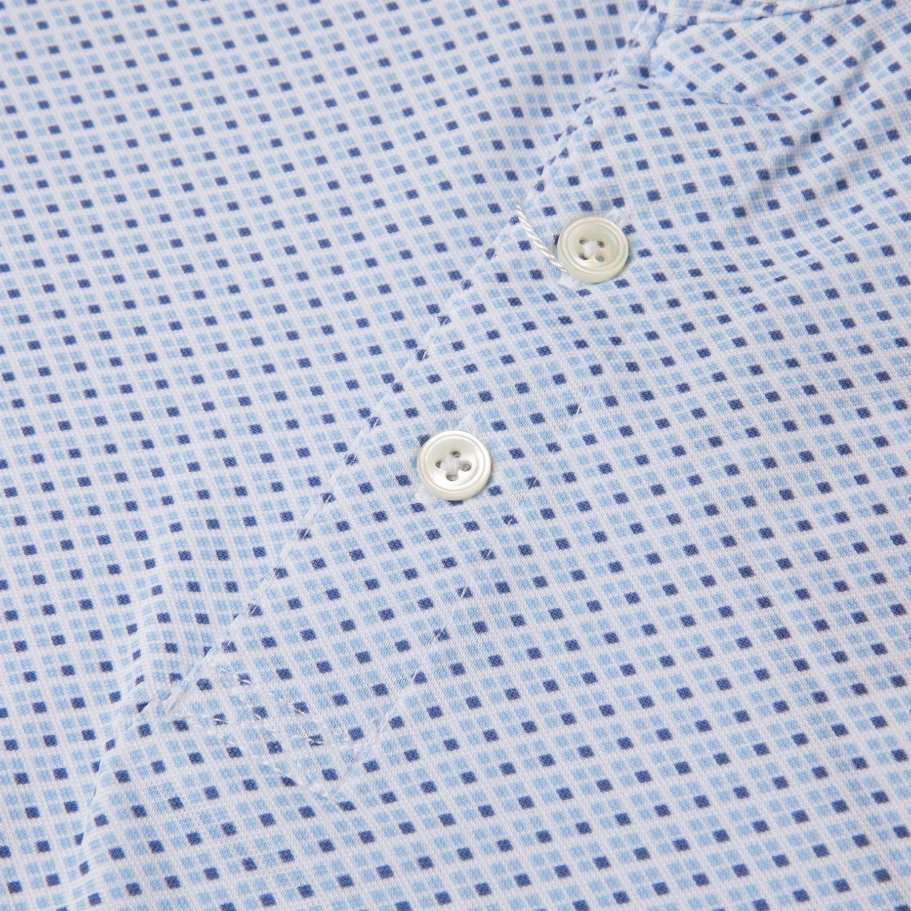 The Clark Polo Skye/Aberdeen Blue/White - AW24