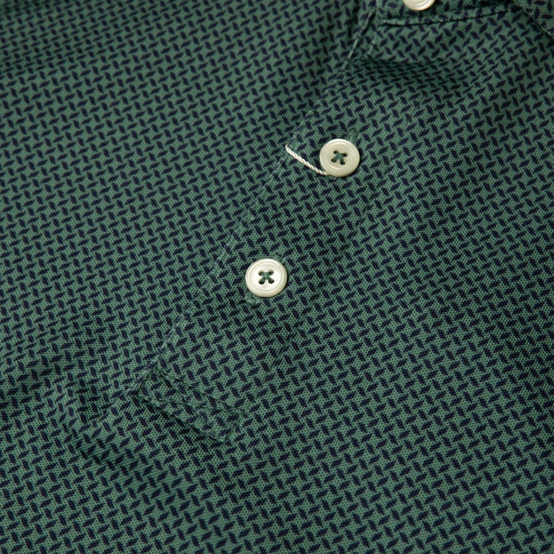 The Collins Polo Sage/Navy - AW24