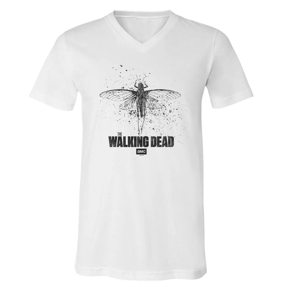 The Walking Dead Locust Adult V-Neck T-Shirt