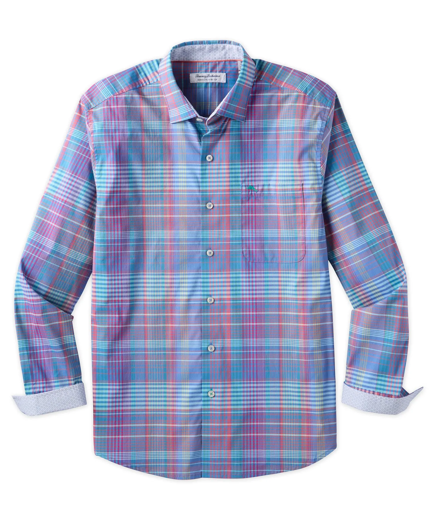 Tommy Bahama Sarasota Stretch Pinot Plaid Sport Shirt