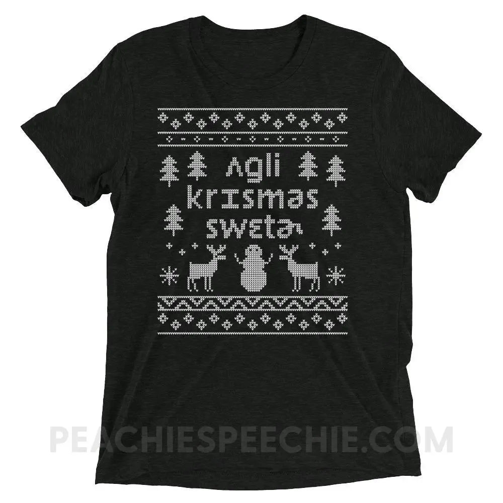 Ugly Christmas Sweater Tri-Blend Tee