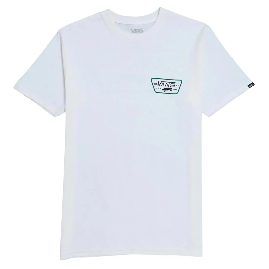 Vans Full Patch Back T-Shirt - White/Black/Verdant