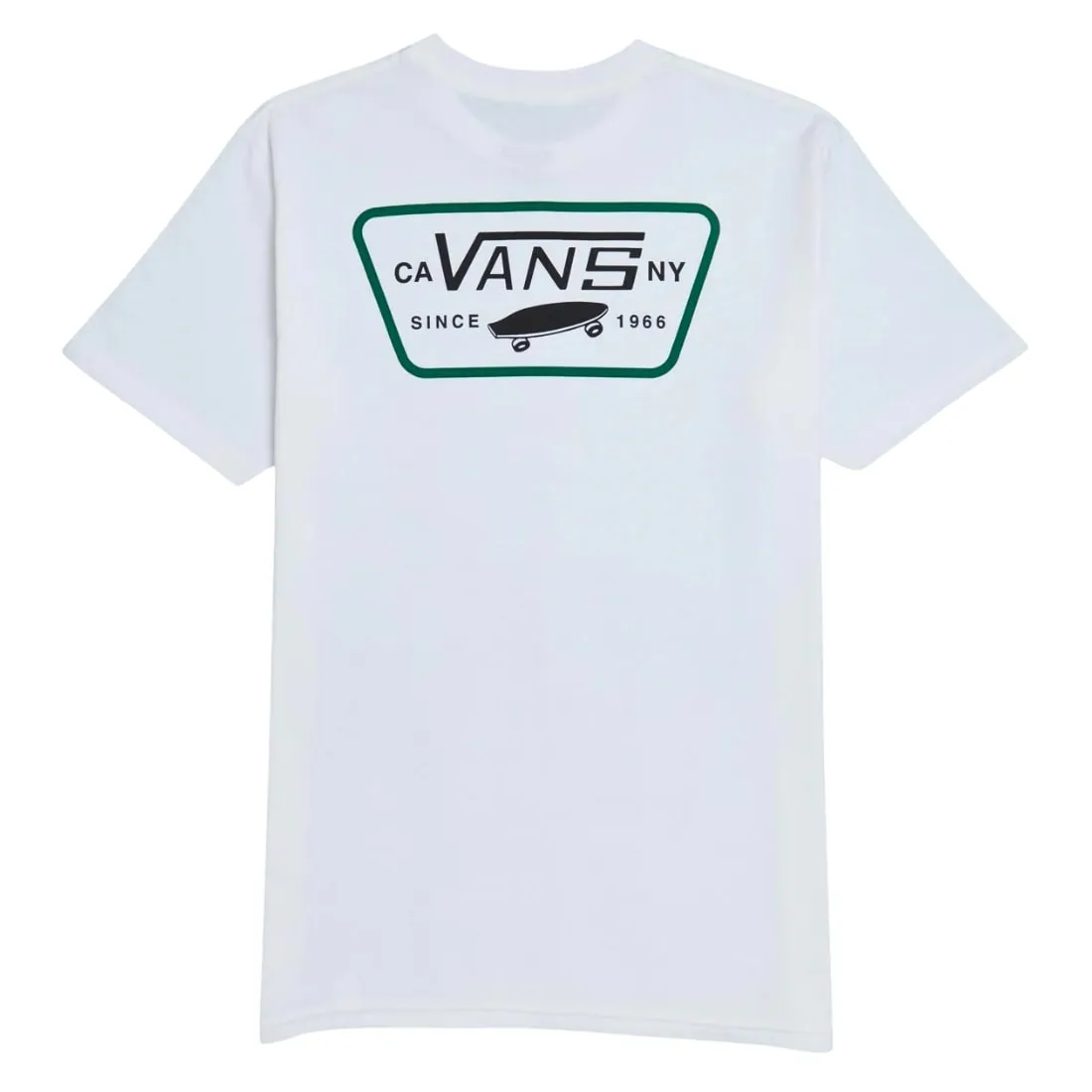 Vans Full Patch Back T-Shirt - White/Black/Verdant