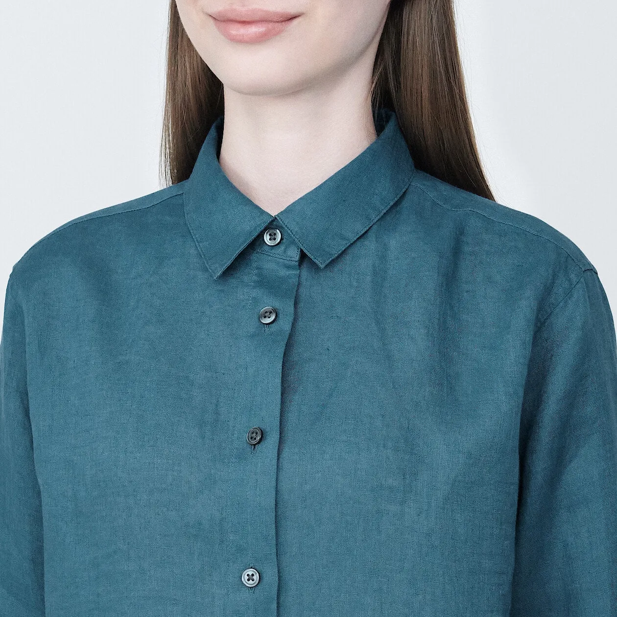 Washed Linen Long Sleeve Shirt