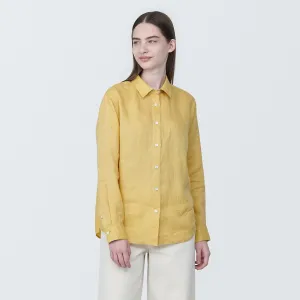 Washed Linen Long Sleeve Shirt