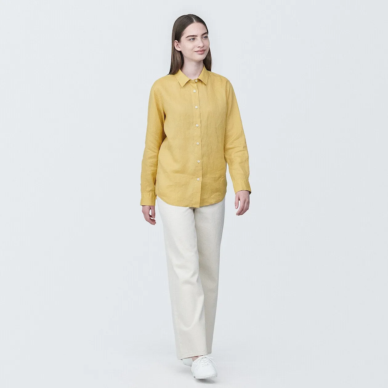 Washed Linen Long Sleeve Shirt