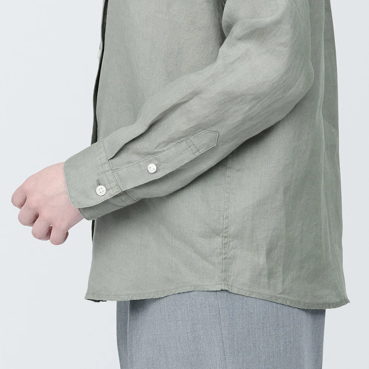 Washed Linen Long Sleeve Shirt