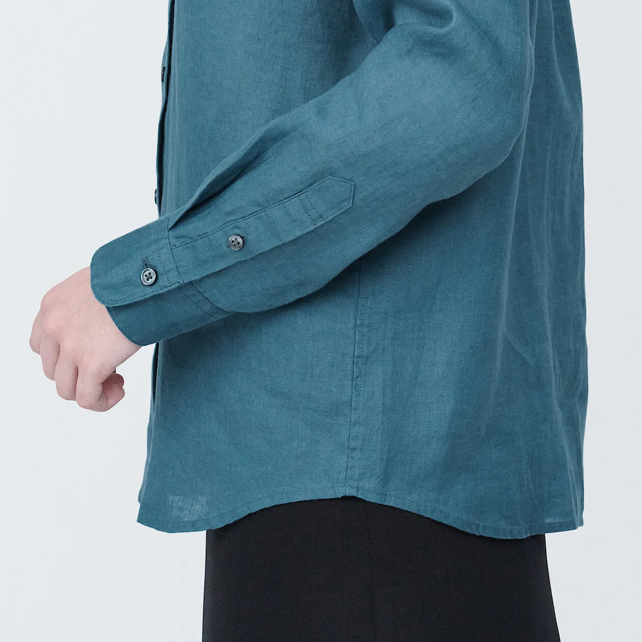 Washed Linen Long Sleeve Shirt