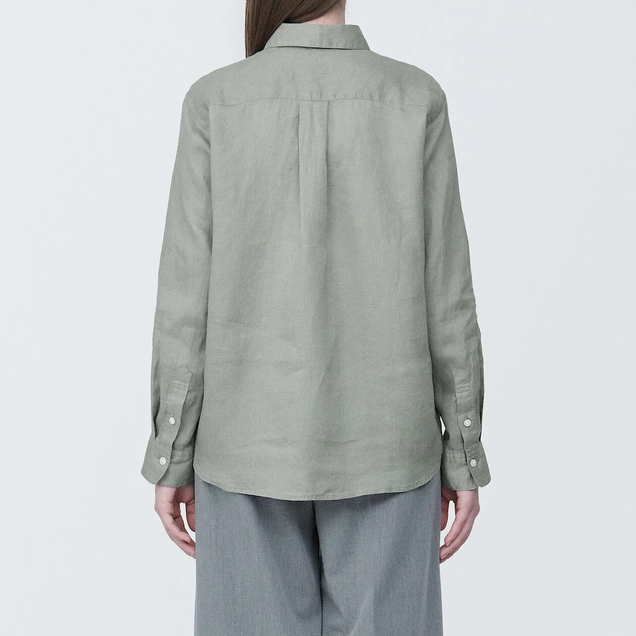 Washed Linen Long Sleeve Shirt