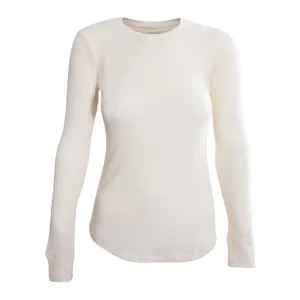 Watsons Women's Waffle Thermal Crewneck Long Sleeve Top WAT213