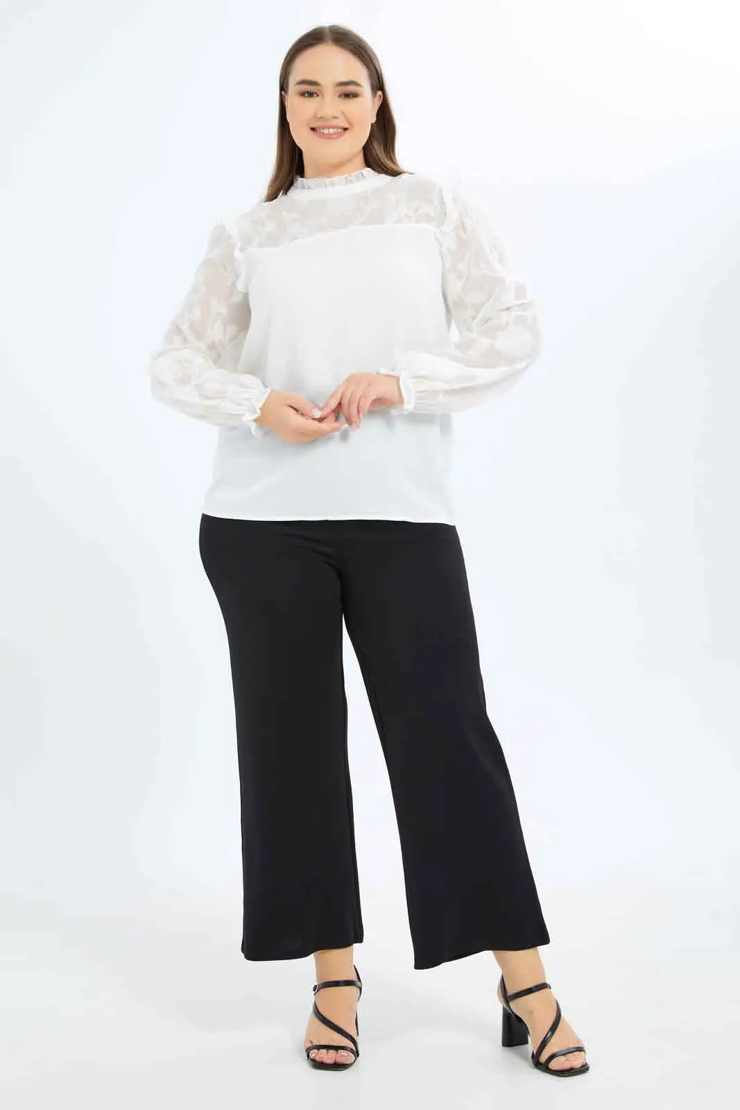 Women Ivory Detail Blouse