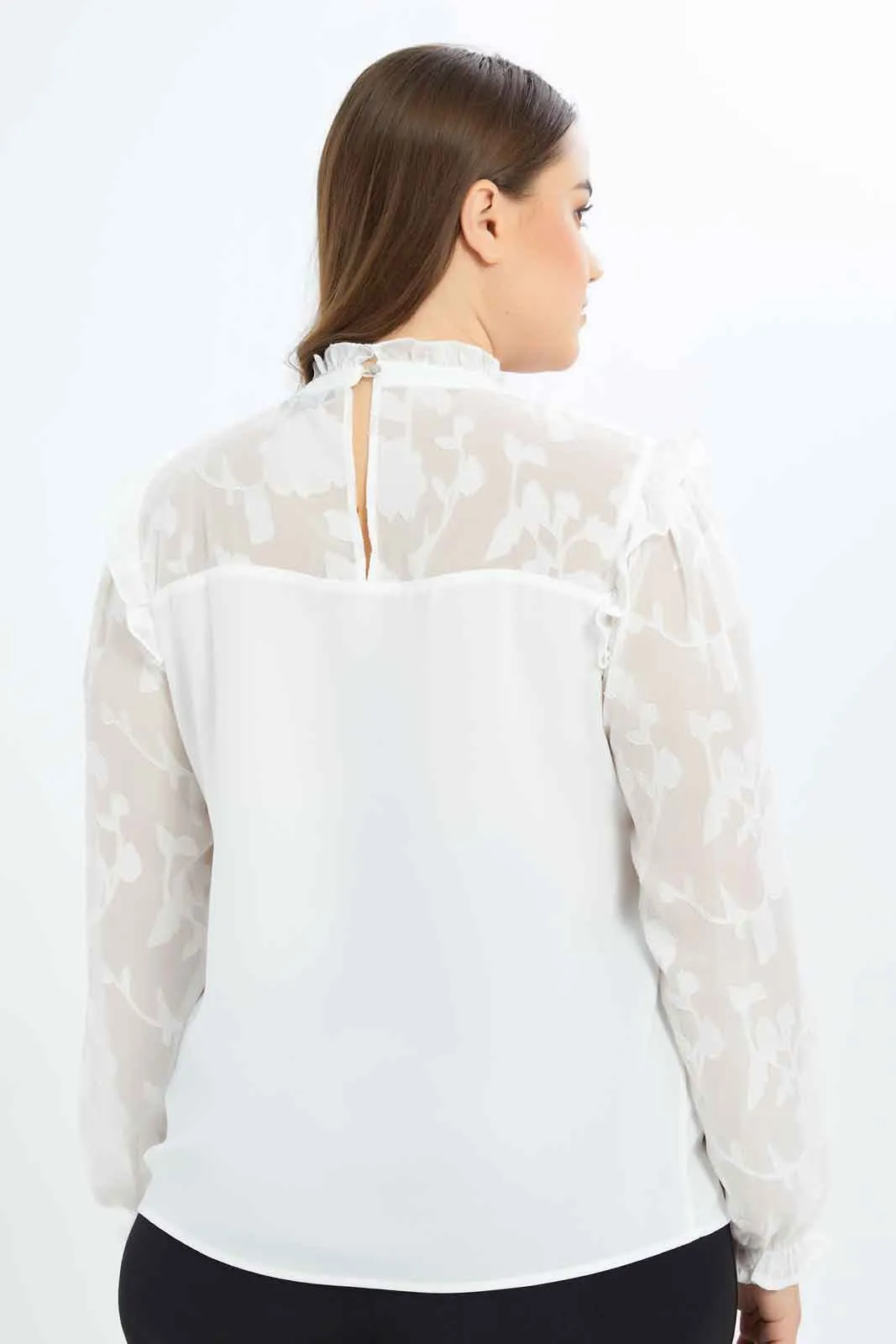 Women Ivory Detail Blouse