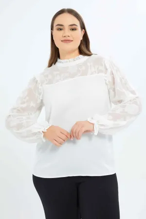 Women Ivory Detail Blouse