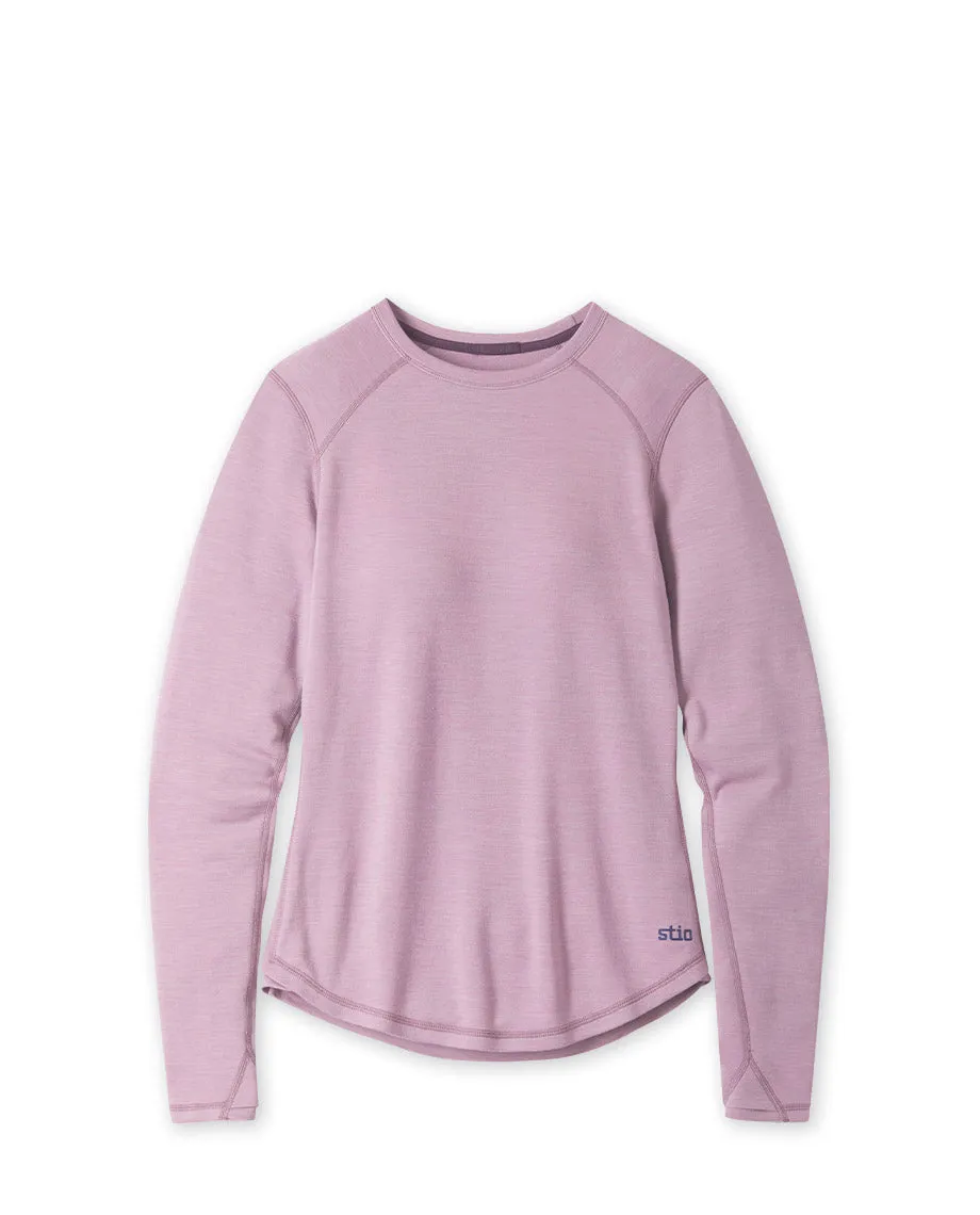 Women's Basis PeakWool Midweight Crew LS